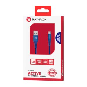 Baykron Optimum Active USB 2.0 to Type-C 3.0 Cable Blue 1.2m Baykron Optimum Active USB 2.0 to Type-C 3.0 Cable Blue 1.2m